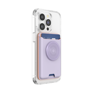 Pale Lavender Softgoods PopWallet+ for MagSafe, PopSockets