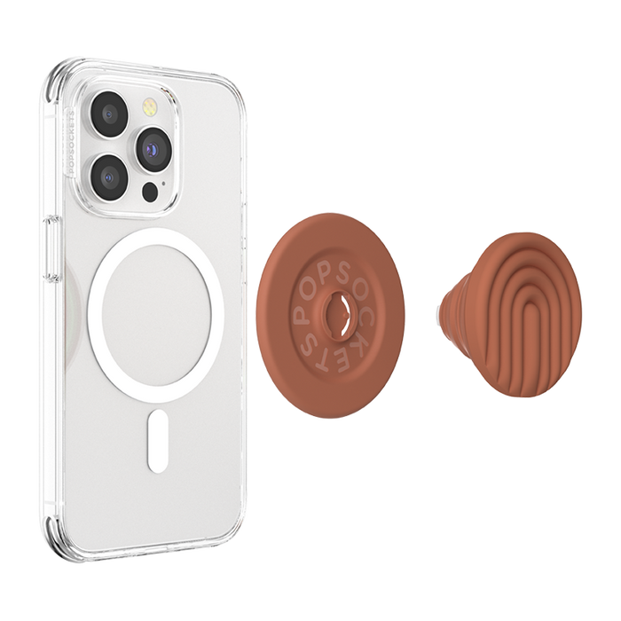 Terracotta Curves PopGrip for MagSafe, PopSockets