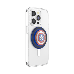 Enamel Captain America's Shield PopGrip for MagSafe, PopSockets