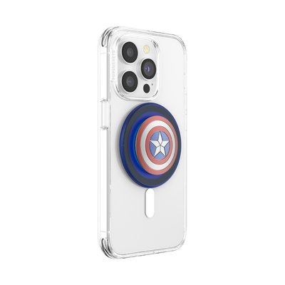 Enamel Captain America's Shield PopGrip for MagSafe