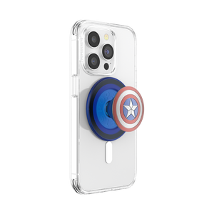 Enamel Captain America's Shield PopGrip for MagSafe, PopSockets