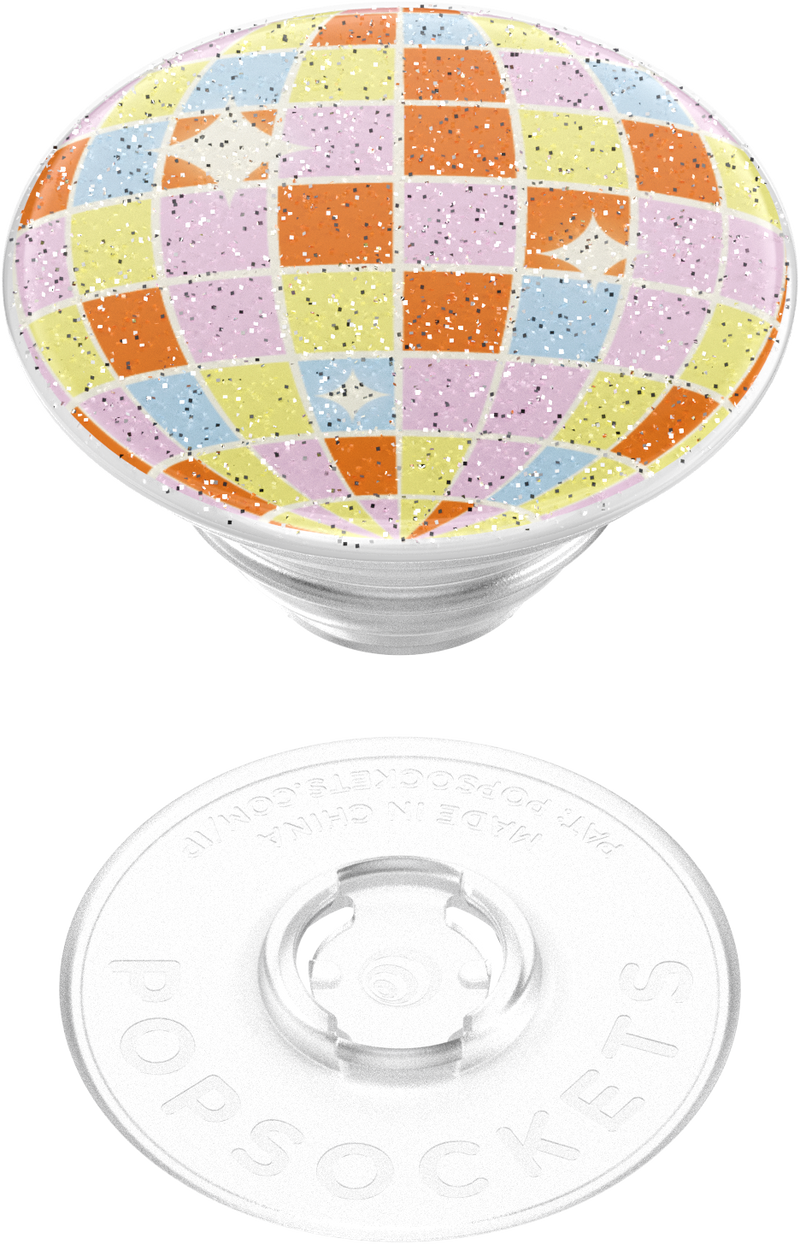 Retro Disco Glitter PopGrip